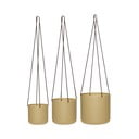 Kovové závěsné obaly na květináče v sadě 3 ks ø 25 cm Bloom – Hübsch
