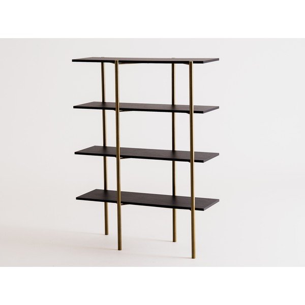 Knihovna v černo-zlaté barvě 110x150 cm Rave - CustomForm-image-1