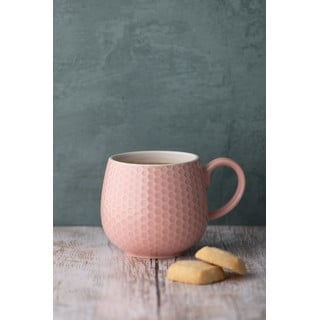 Sv�tle r��ov� keramick� hrnek Embossed Honeycomb &ndash; Mason Cash