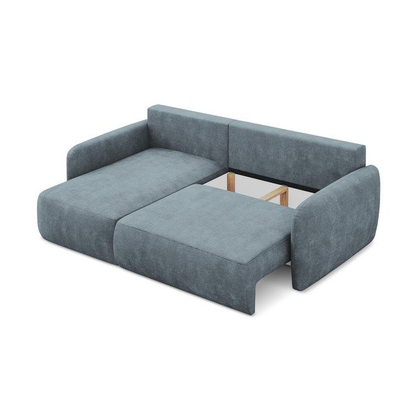 Šedomodrá žinylková rozkládací/s úložným prostorem rohová pohovka (levý roh/s lenoškou) Lilo – Makamii-image-3