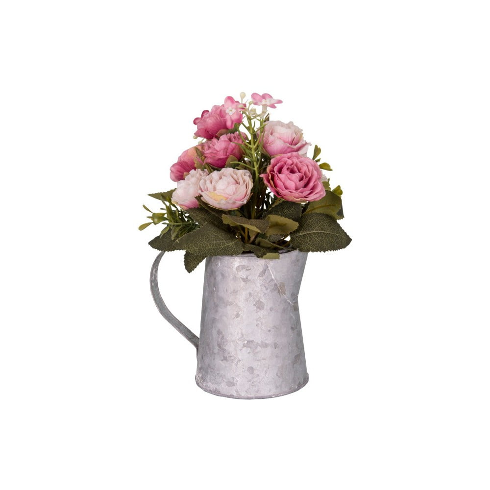 Šedobílá váza s květinami Antic Line 