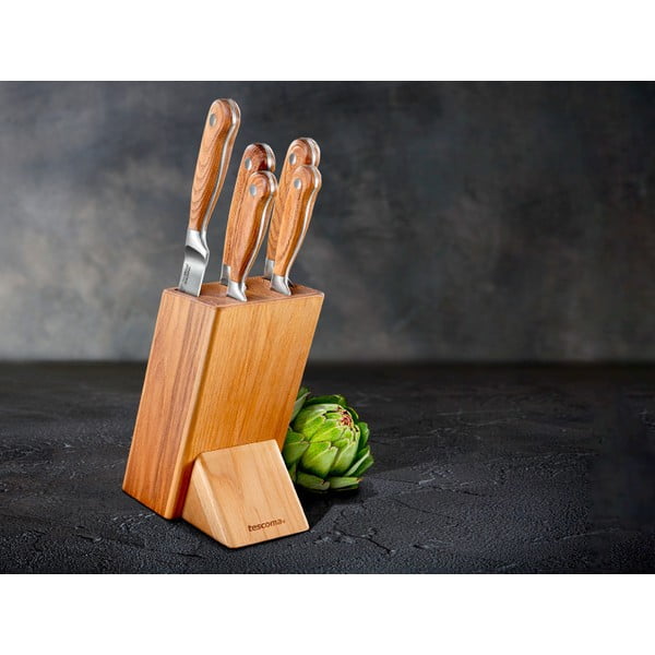 Sada nožů se stojanem 5 ks Feelwood – Tescoma-image-1