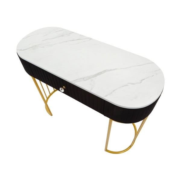 Konzolový stolek v černo-zlaté barvě 43x100 cm Montpellier – Mauro Ferretti-image-3