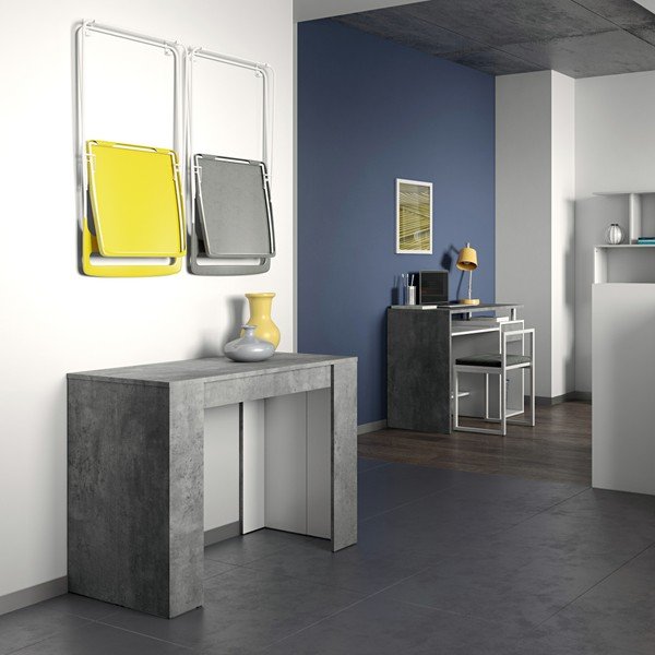 Šedý rozkládací jídelní stůl TemaHome Elastic-image-4