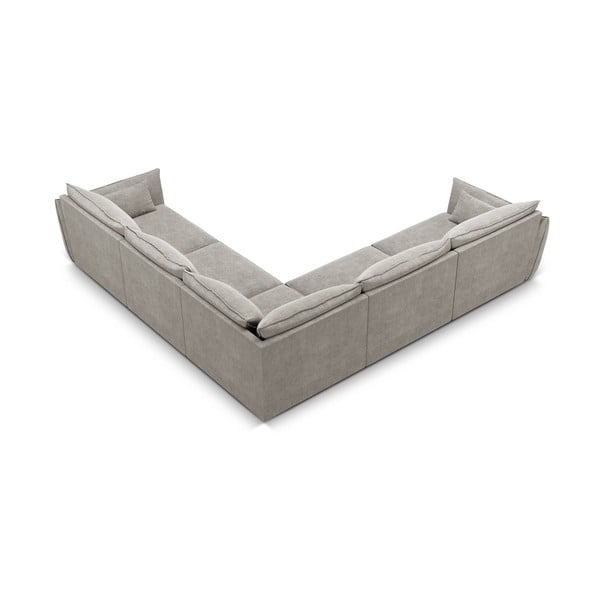 Světle šedá rohová pohovka (variabilní) Vanda – Mazzini Sofas-image-3