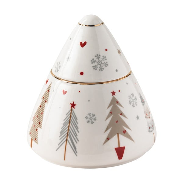 Porcelánová cukřenka s vánočním motivem Brandani Fiocco, ⌀ 10,5 cm