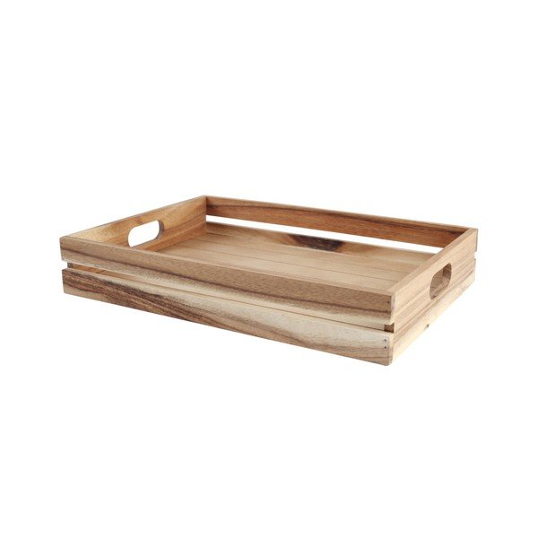 Velká přenoska z akáciového dřeva T&G Woodware Baroque Plain