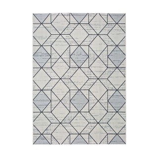 Bílošedý venkovní koberec Universal Elba Geo, 120 x 170 cm