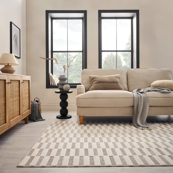 Šedobéžový pratelný koberec 78x150 cm Marlowe – Flair Rugs-image-1