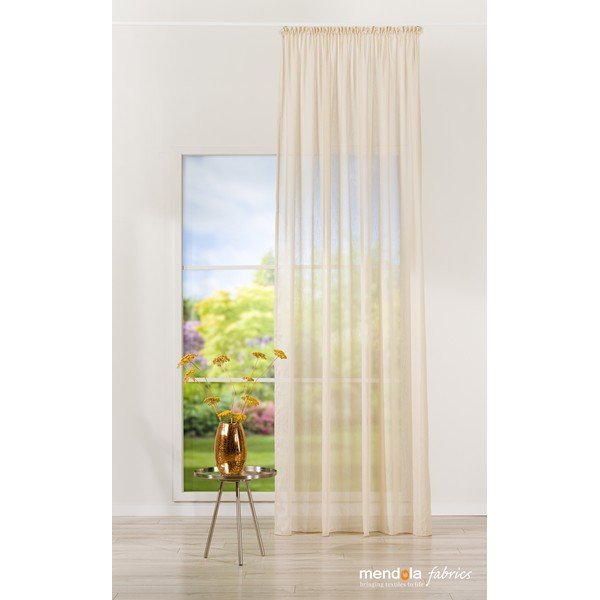 Záclona ve zlaté barvě 140x260 cm Lava – Mendola Fabrics-image-1