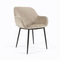 Béžové čalouněné jídelní křeslo Konna – Kave Home