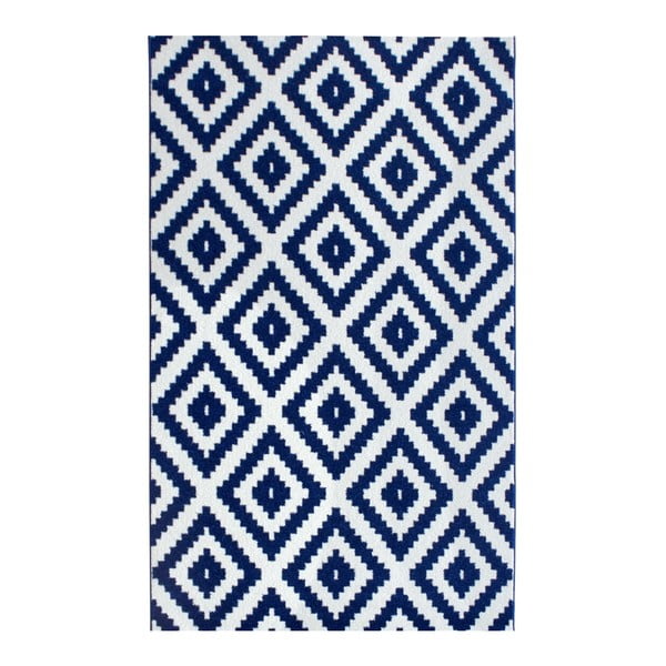 Modro-bílý koberec Merro Mosaic Navy, 150 x 230 cm