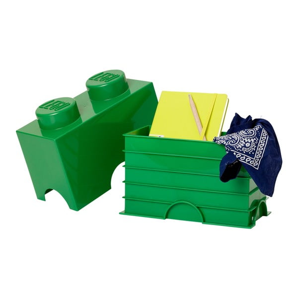 Zelený úložný dvojbox LEGO®-image-2