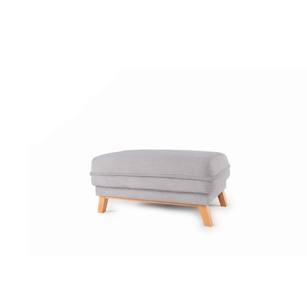 Světle šedá manšestrová podnožka Tori – Bonami Selection-image-1