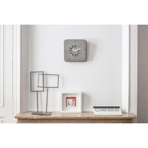 Betonové nástěnné hodiny Lyon Béton Life In Progress-image-1