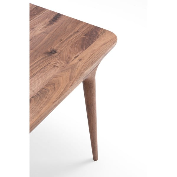 Jídelní stůl z ořechového dřeva 90x200 cm Fawn – Gazzda-image-4