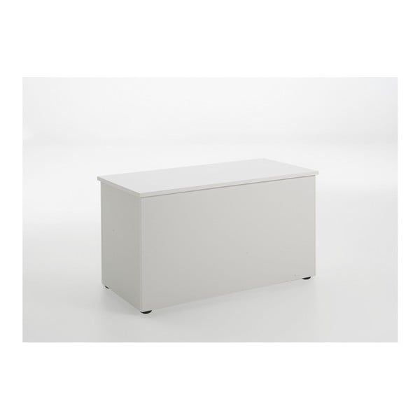 Bílá lavice s úložným prostorem Storage