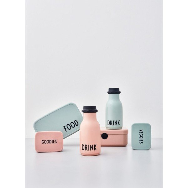 Růžová dětská láhev Design Letters Drink, 330 ml-image-3