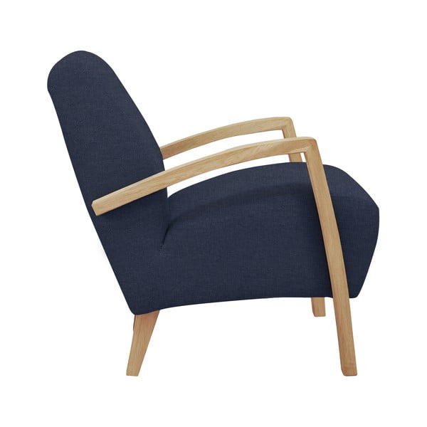 Tmavě modré křeslo Windsor & Co Sofas Luna-image-2
