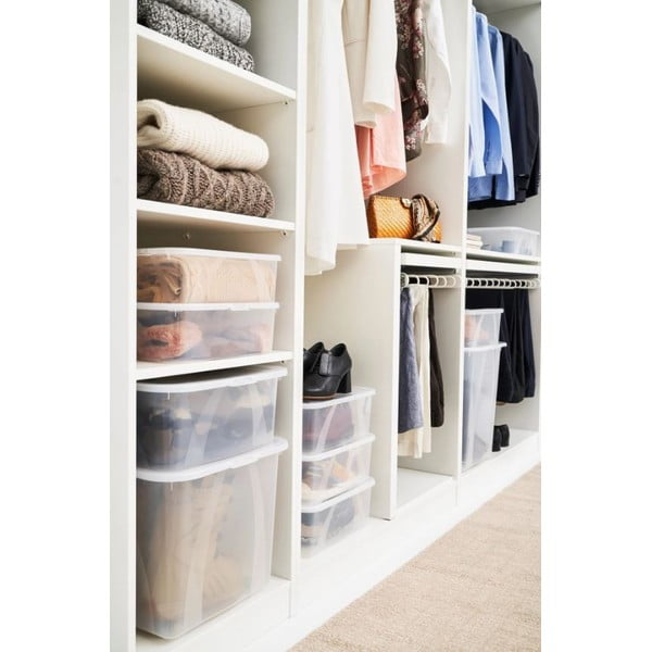 Plastový úložný box s víkem 12 l Lona - Rotho-image-1