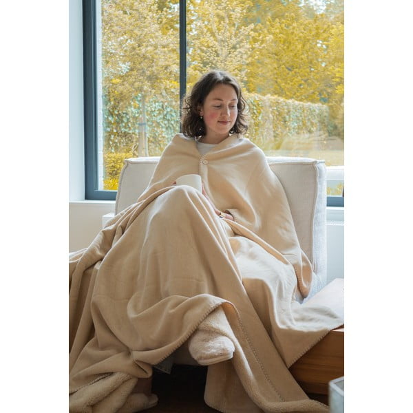 Slonovinová deka z mikroplyše 150x200 cm Tomo – Tiseco Home Studio-image-1