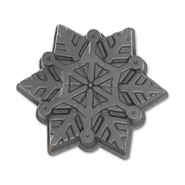 Forma na pečení ve stříbrné barvě Nordic Ware Snowflake, 1,4 l