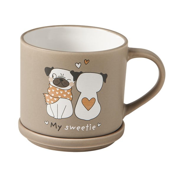 Béžovo-světle hnědé porcelánové hrnky v sadě 2 ks 35 ml – Brandani-image-4