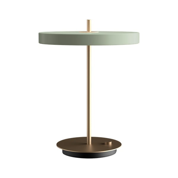 Světle zelená LED stmívatelná stolní lampa s kovovým stínidlem (výška 41,5 cm) Asteria Table – UMAGE