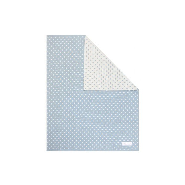 Modro-bílá bavlněná dětská deka Kindsgut Dots, 80 x 100 cm-image-3