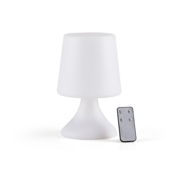 Bílá LED stolní lampa na dálkové ovládání (výška 25,5 cm) Midnat – Villa Collection
