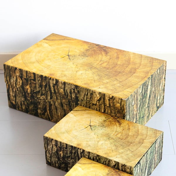 Úložná krabice Wodblock, 48x20 cm