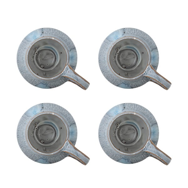 Světle modré hrnky v sadě 4 ks z kameniny 300 ml Bessie – Bloomingville-image-2