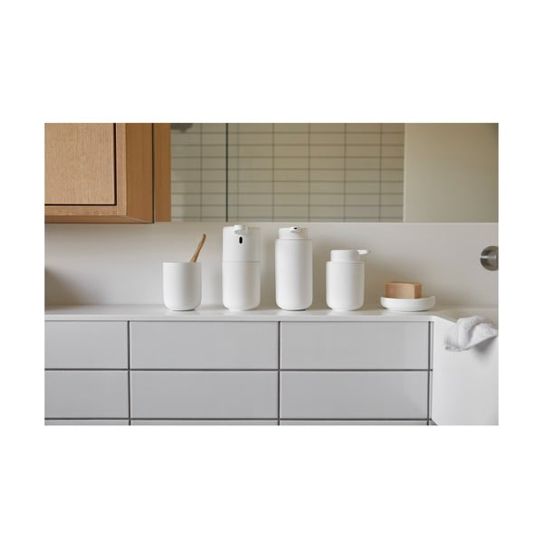 Bílý kameninový dávkovač mýdla 450 ml Ume – Zone-image-1