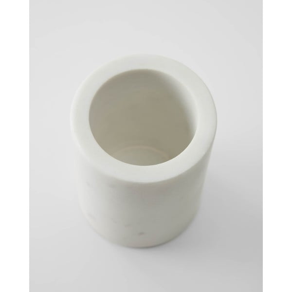 Bílý mramorový kelímek na zubní kartáčky Elenei – Kave Home-image-3