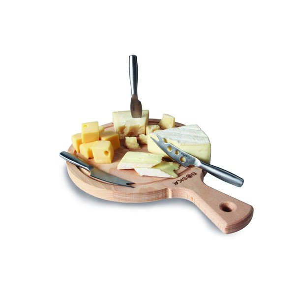 Set krájecího prkénka a 3 nožů na sýr Boska Cheese Set Amigo Round-image-1