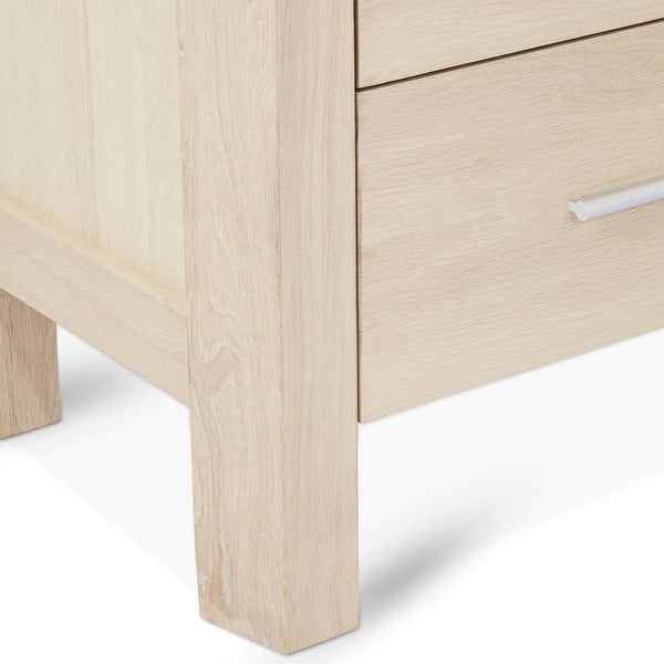 Vitrína v dekoru dubu v přírodní barvě 100x190 cm Paris – Furnhouse-image-3