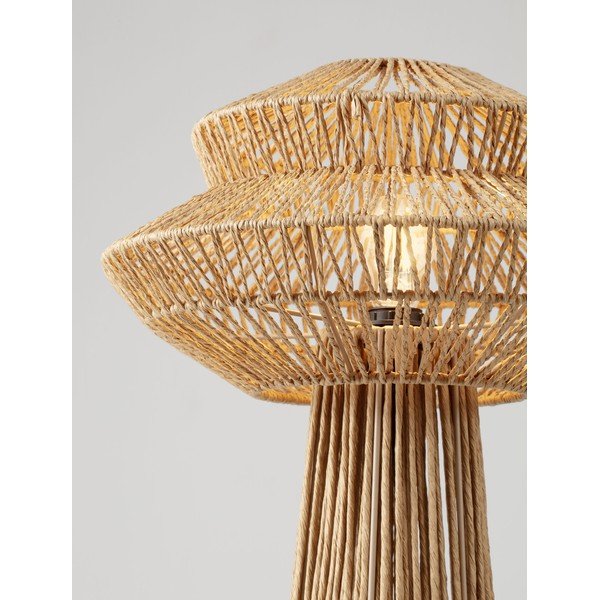 Provazová stojací lampa v přírodní barvě (výška 90,5 cm) Nua – Nova Luce-image-4