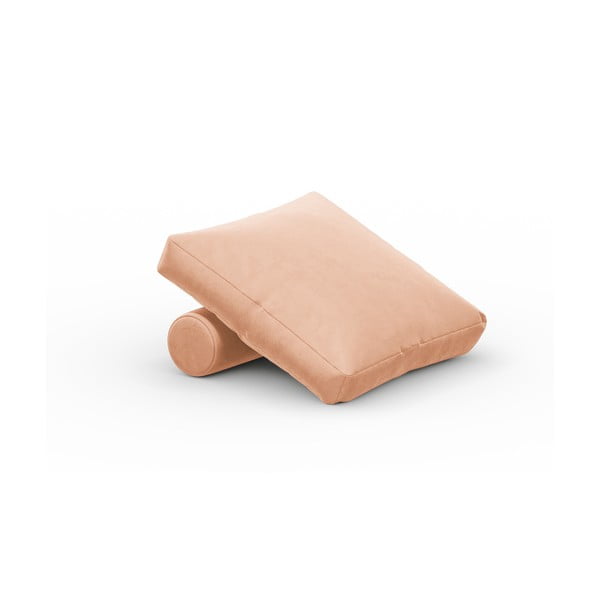 Růžový sametový polštář k modulární pohovce Rome Velvet - Cosmopolitan Design