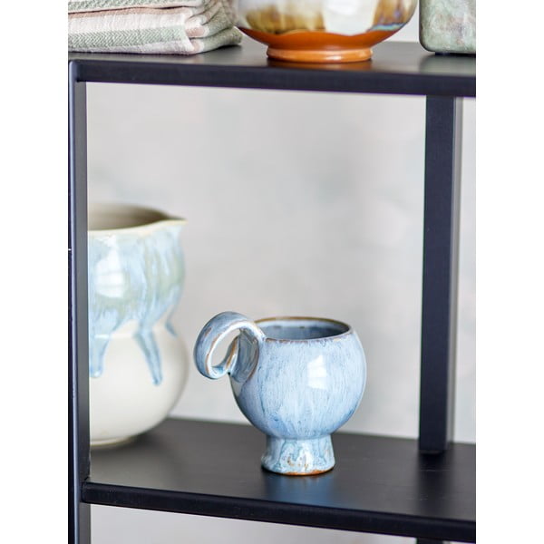 Světle modré šálky v sadě 4 ks na cappuccino z kameniny 250 ml Avonlea – Bloomingville-image-1