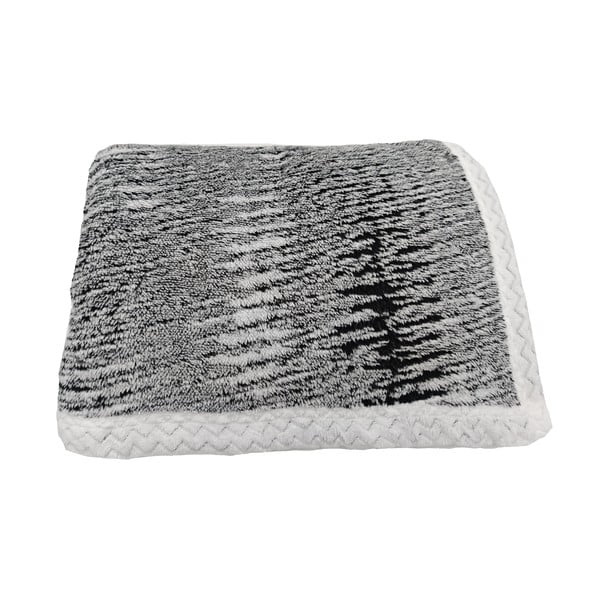 Černá deka s beránkem 150x200 cm Marble – My House