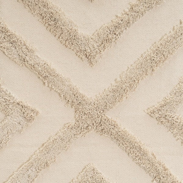 Krémový pratelný bavlněný koberec 50x80 cm – Casa Selección-image-1