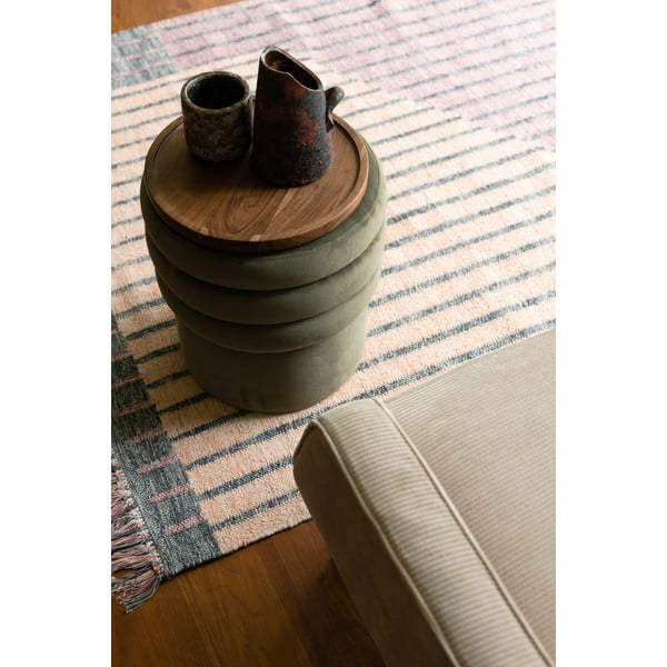 Růžový/broskvový bavlněný koberec 160x230 cm Hampton – Dutchbone-image-2