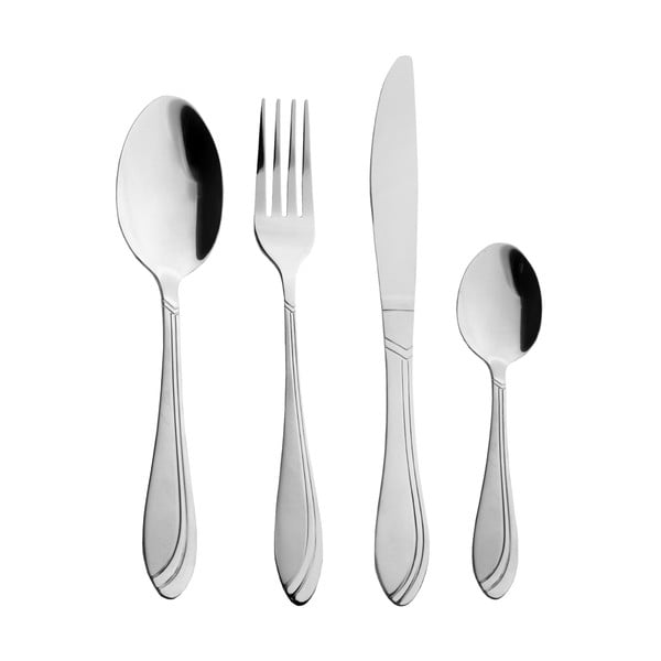 Nerezový příbor 24 ks ve stříbrné barvě Satin – Orion