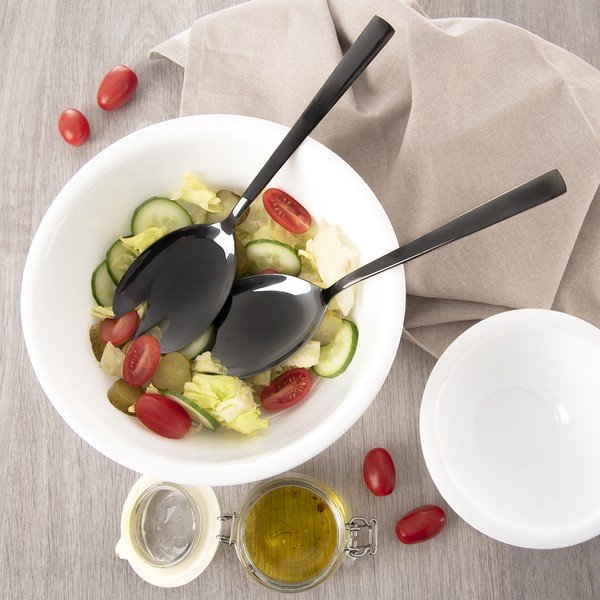Salátový příbor z nerezové oceli Black – Orion-image-2