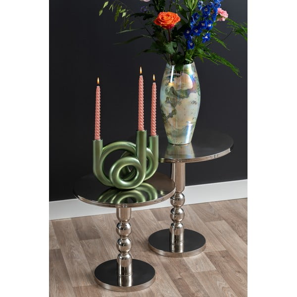 Kovový kulatý odkládací stolek ø 44 cm Sheen – Leitmotiv-image-1