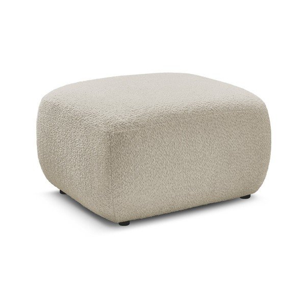 Béžová podnožka z textilie bouclé Montaigne – Bobochic Paris-image-2