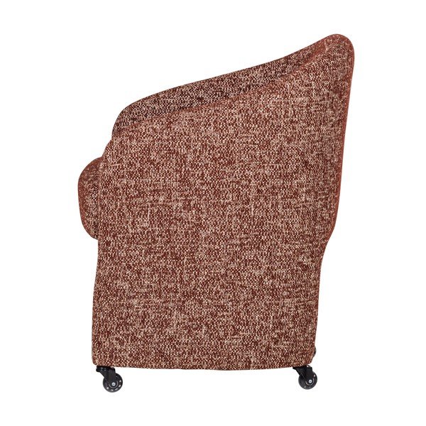 Čalouněná kancelářská židle v terakotové barvě Cordo – WOOOD-image-3