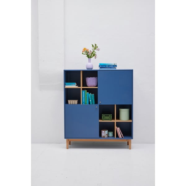 Tmavě modrá knihovna 118x138 cm Color Living – Tom Tailor-image-1