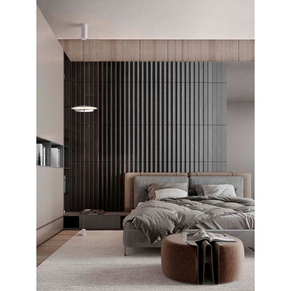Matně bílá hliníková LED stmívatelná stojací lampa (výška 330 cm) Olos – Nova Luce-image-1