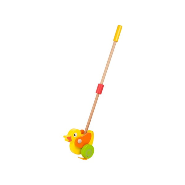 Dřevěná hračka na tyči Legler Animal Duck
